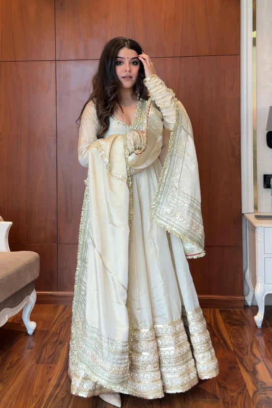 Mumtaz Tissue Anarkali Set