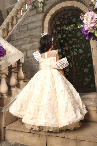 Off white Butterfly Gown