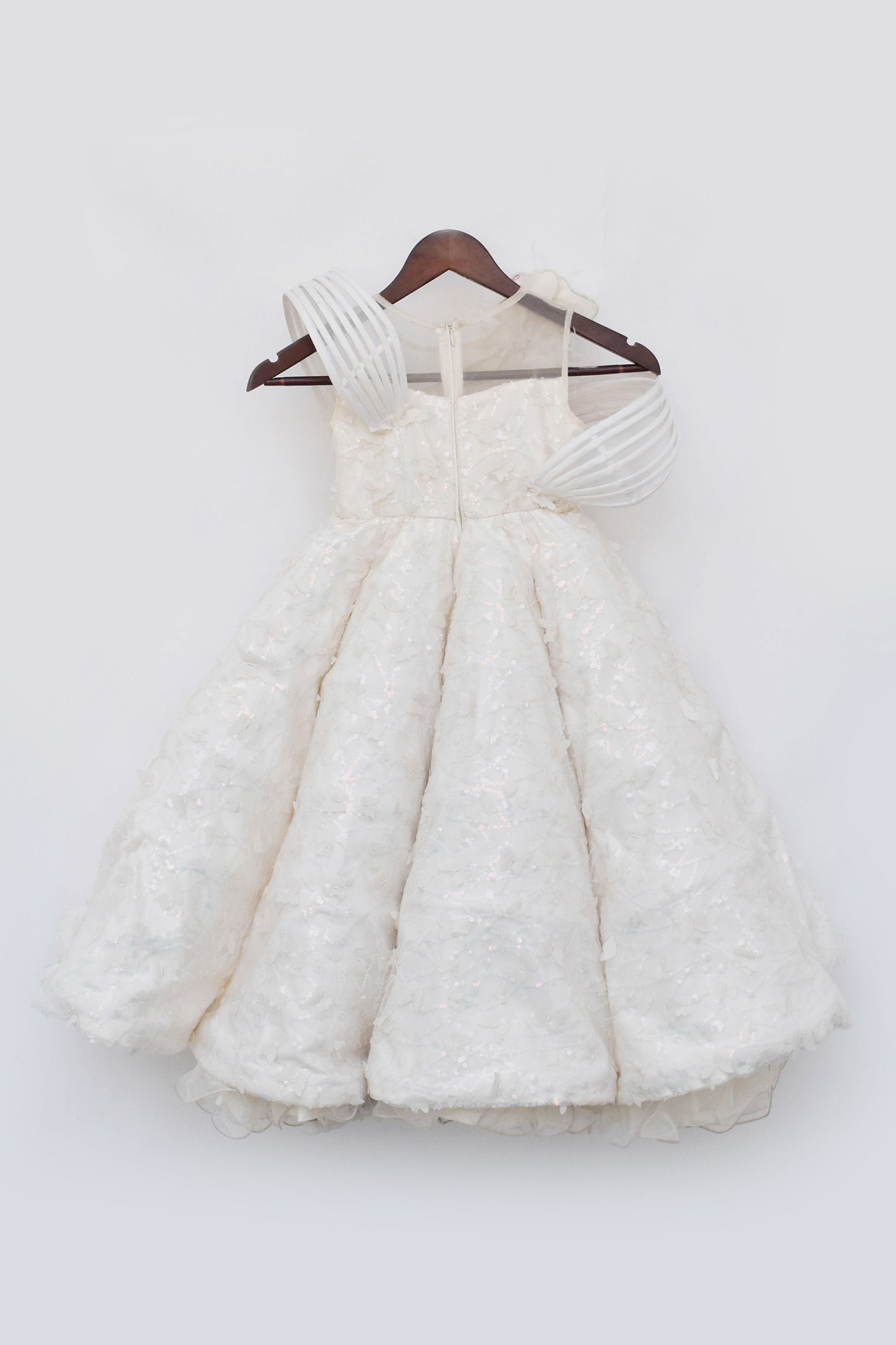 Off white Butterfly Gown