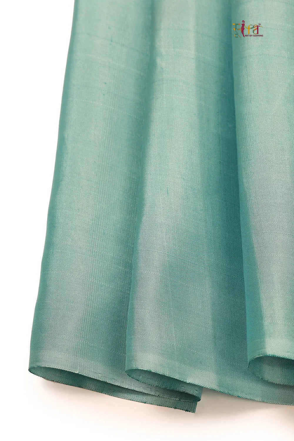 Handloom Sky Blue Low Rise Temple Design Pure Silk Kanchipattu Saree