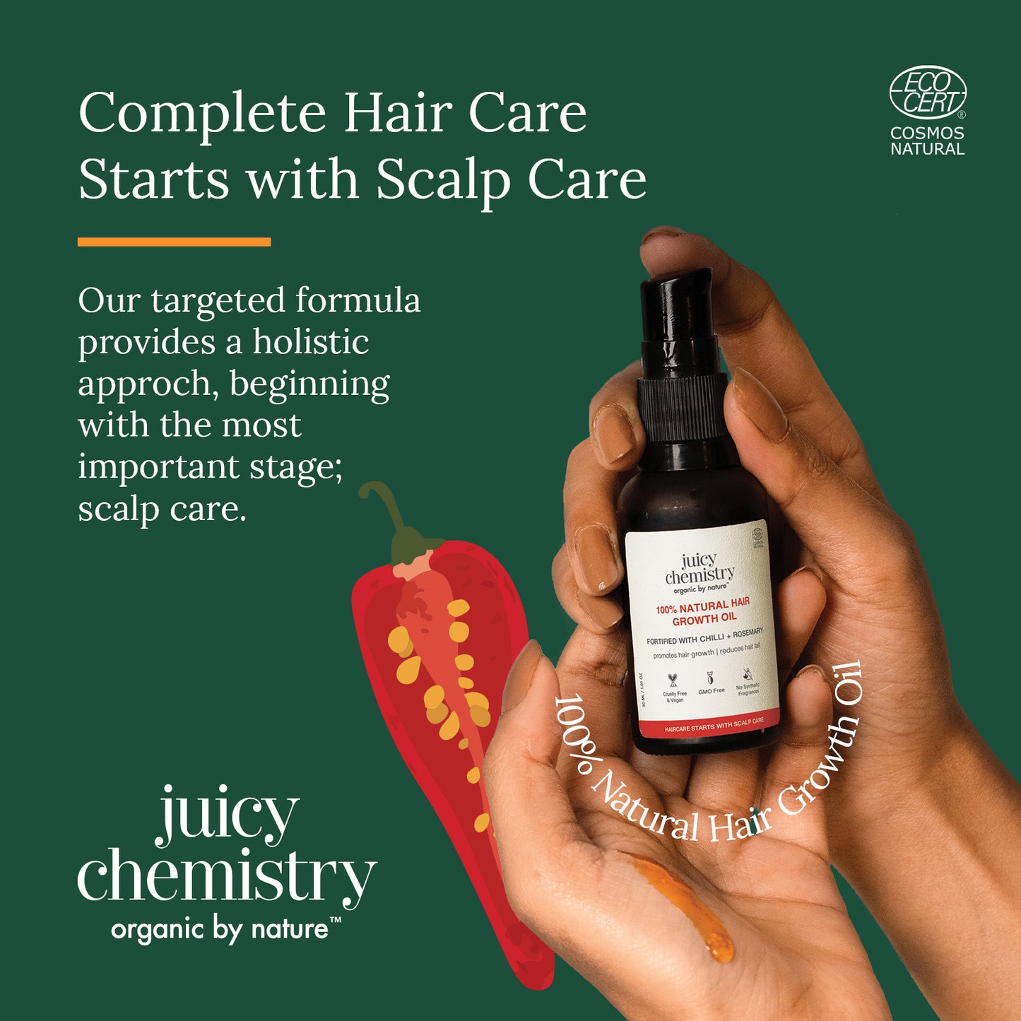 Juicy Chemistry Chilli Hair Oil 30ml & 100ml