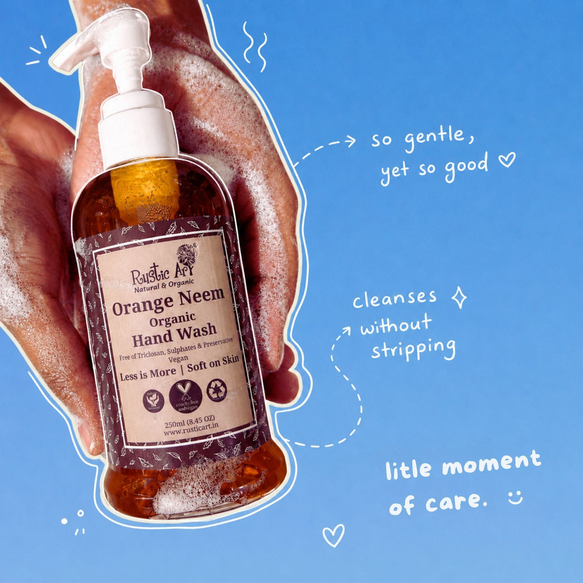 Orange Neem Hand Wash (250ml)