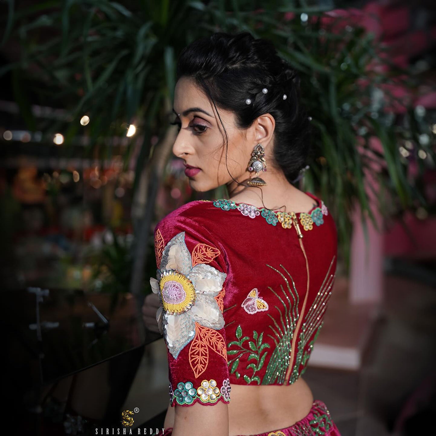 Magenta Pink Sequins Embroidered Designer Flying Soul Bridal Lehenga