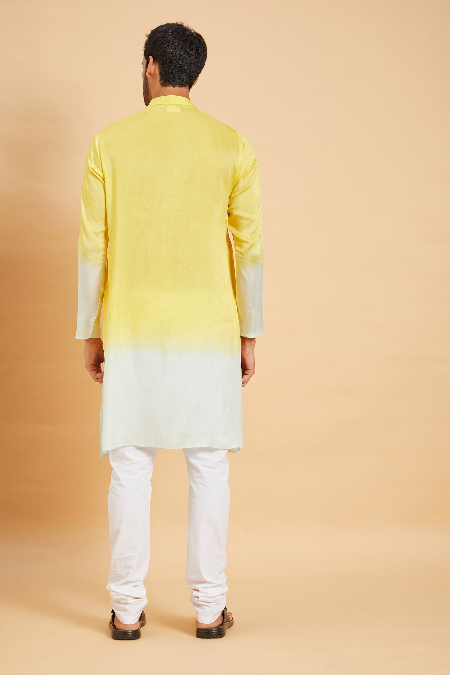 Yellow Raw Silk Festive ( only Kurta )