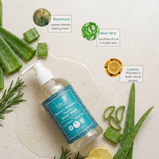 Aloe Vera Rosemary Organic Hand Wash (250 ml)