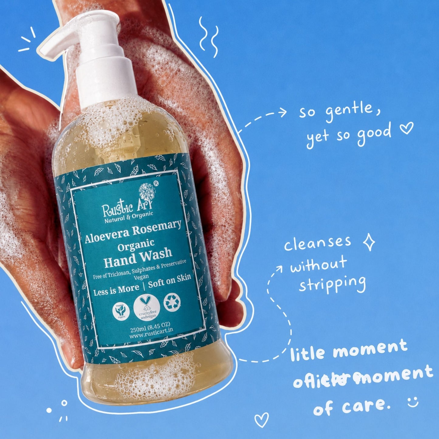 Aloe Vera Rosemary Organic Hand Wash (250 ml)