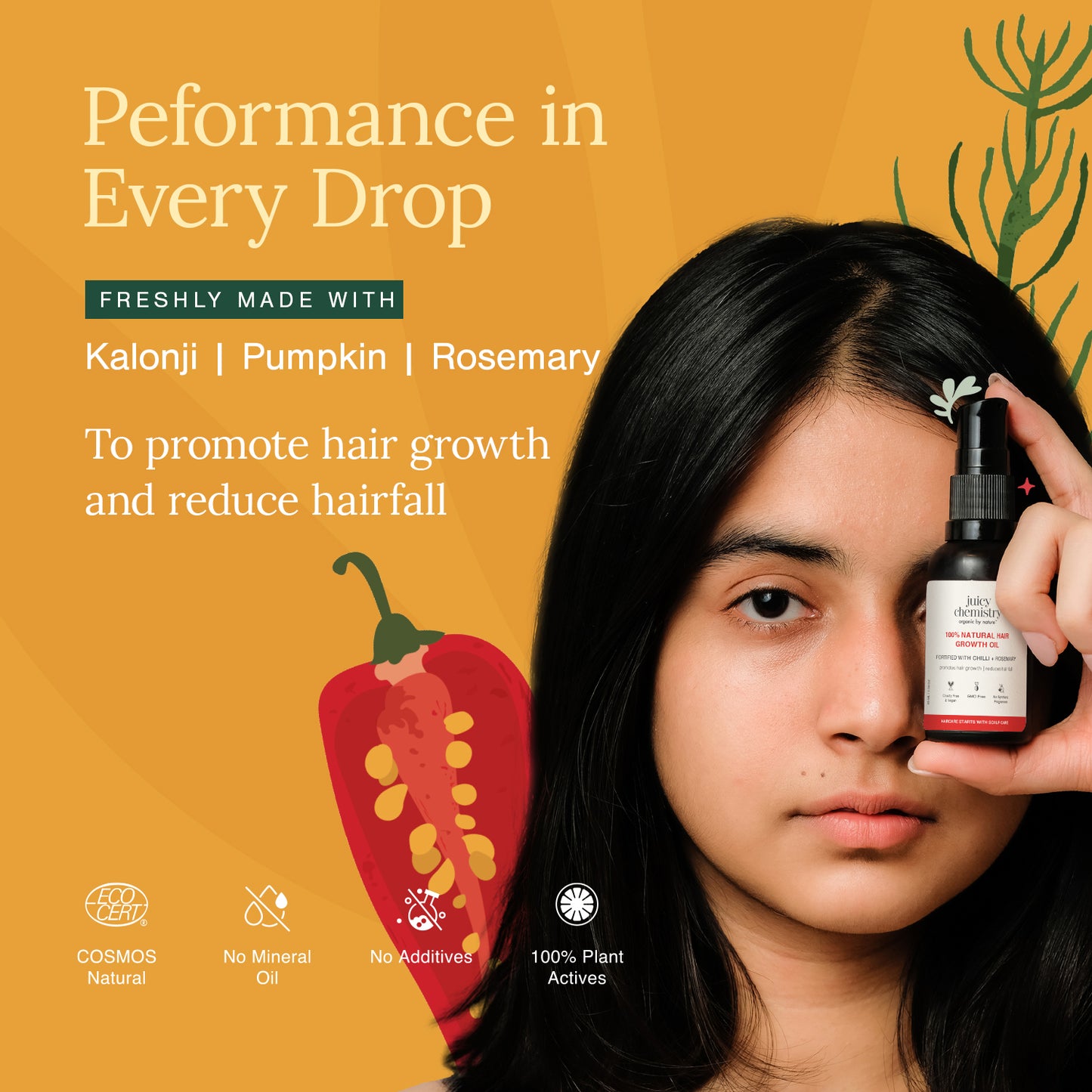 Juicy Chemistry Chilli Hair Oil 30ml & 100ml