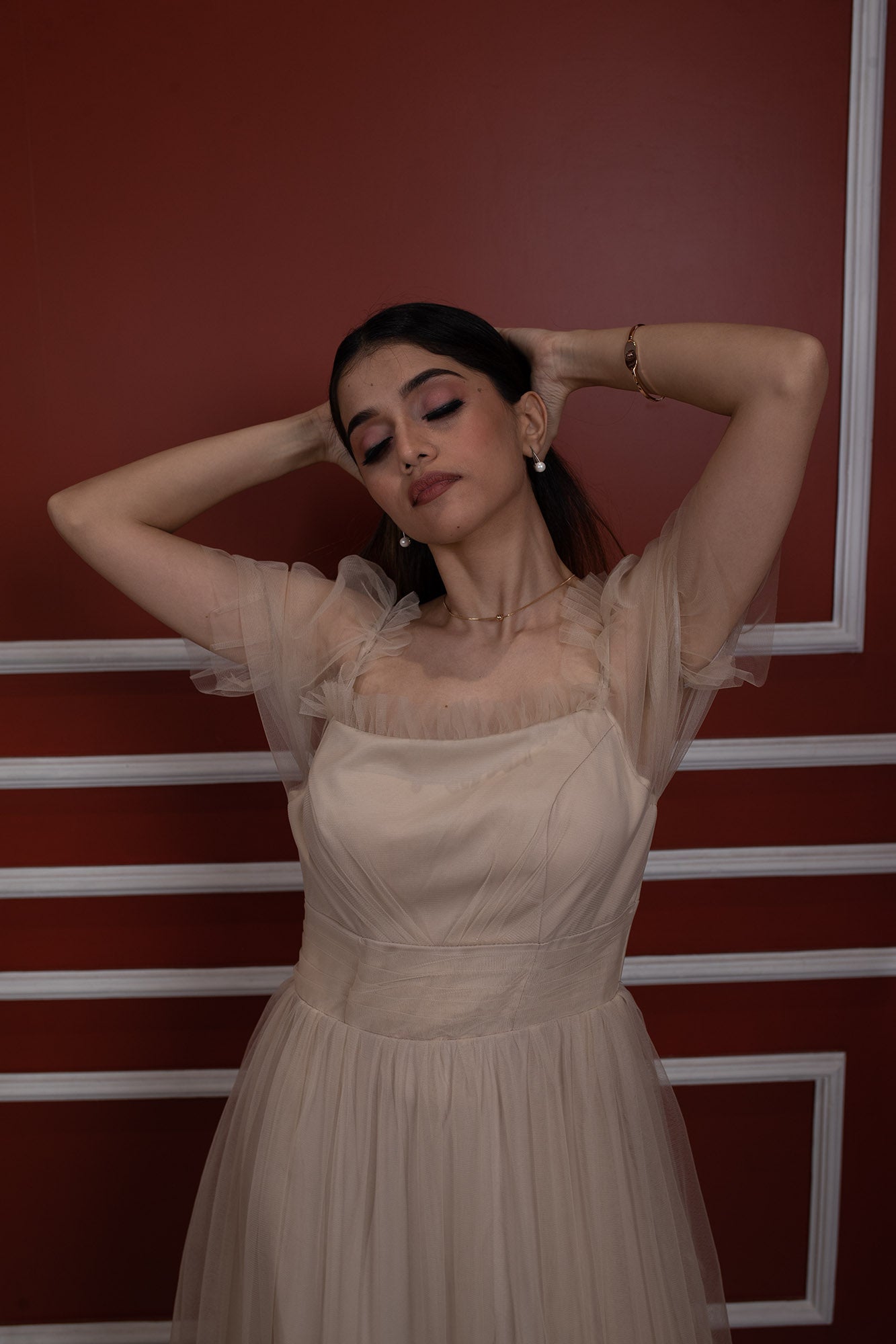 whispers of ivory Tulle Bridesmaid Corset