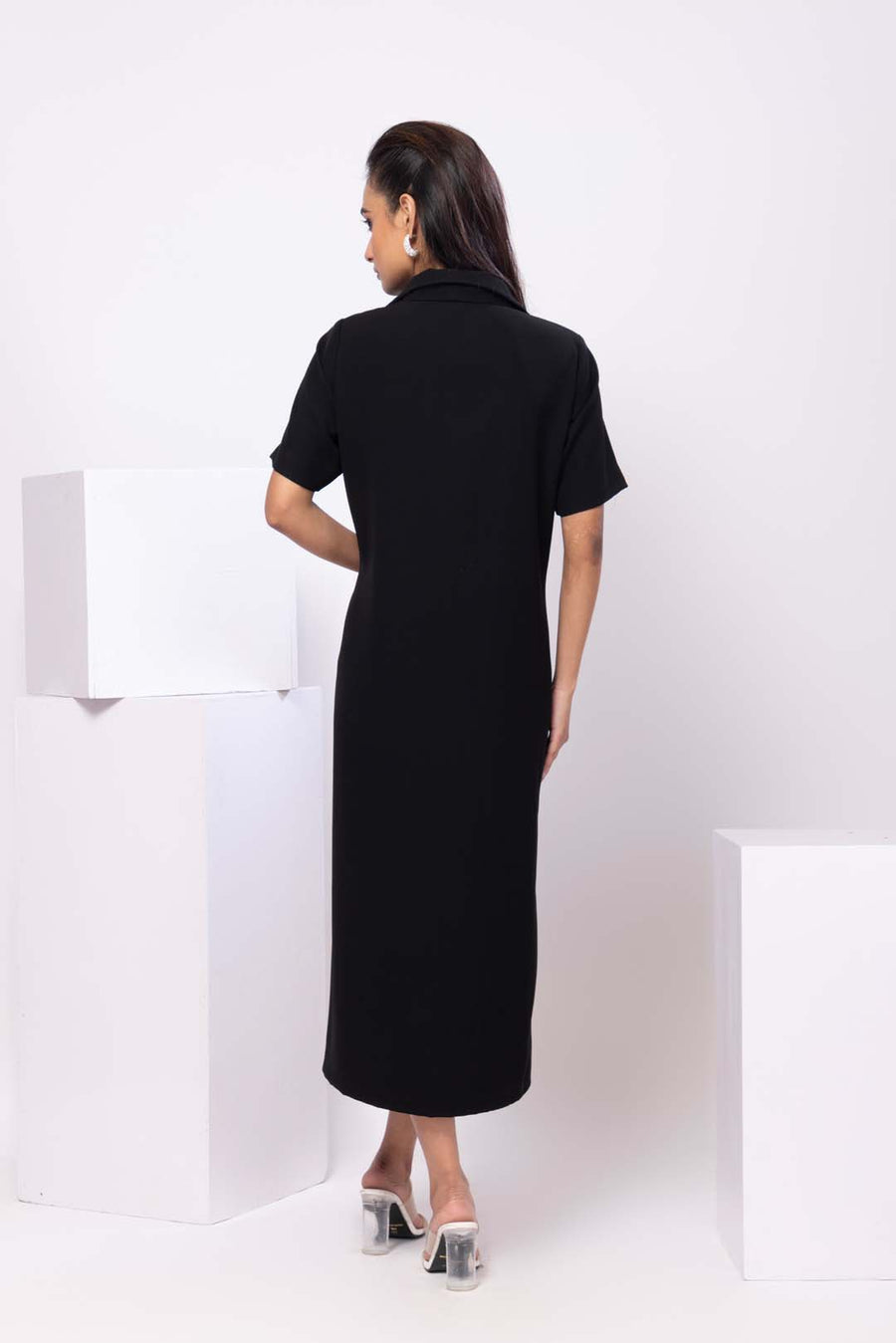 Midnight Flutter Polo Dress