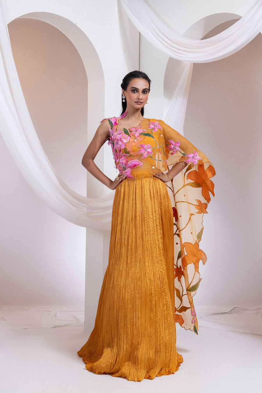 Emberfall Orange Dress