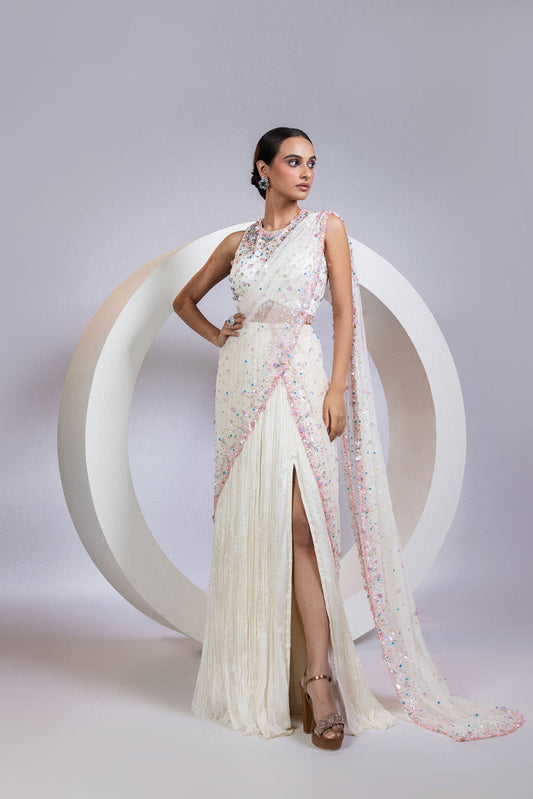 Auragem Off-white Saree