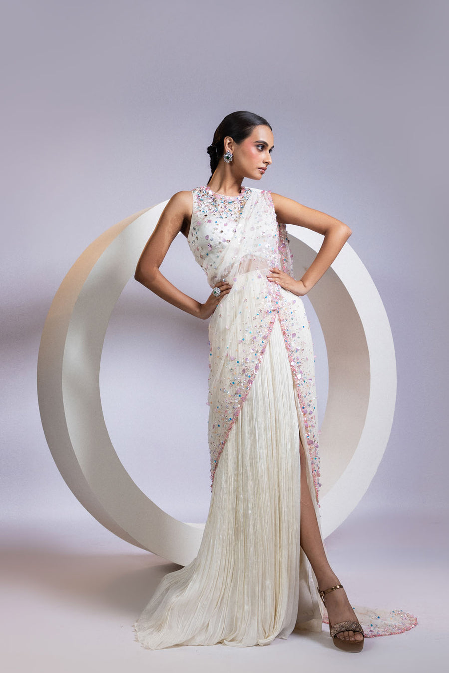Auragem Off-white Saree