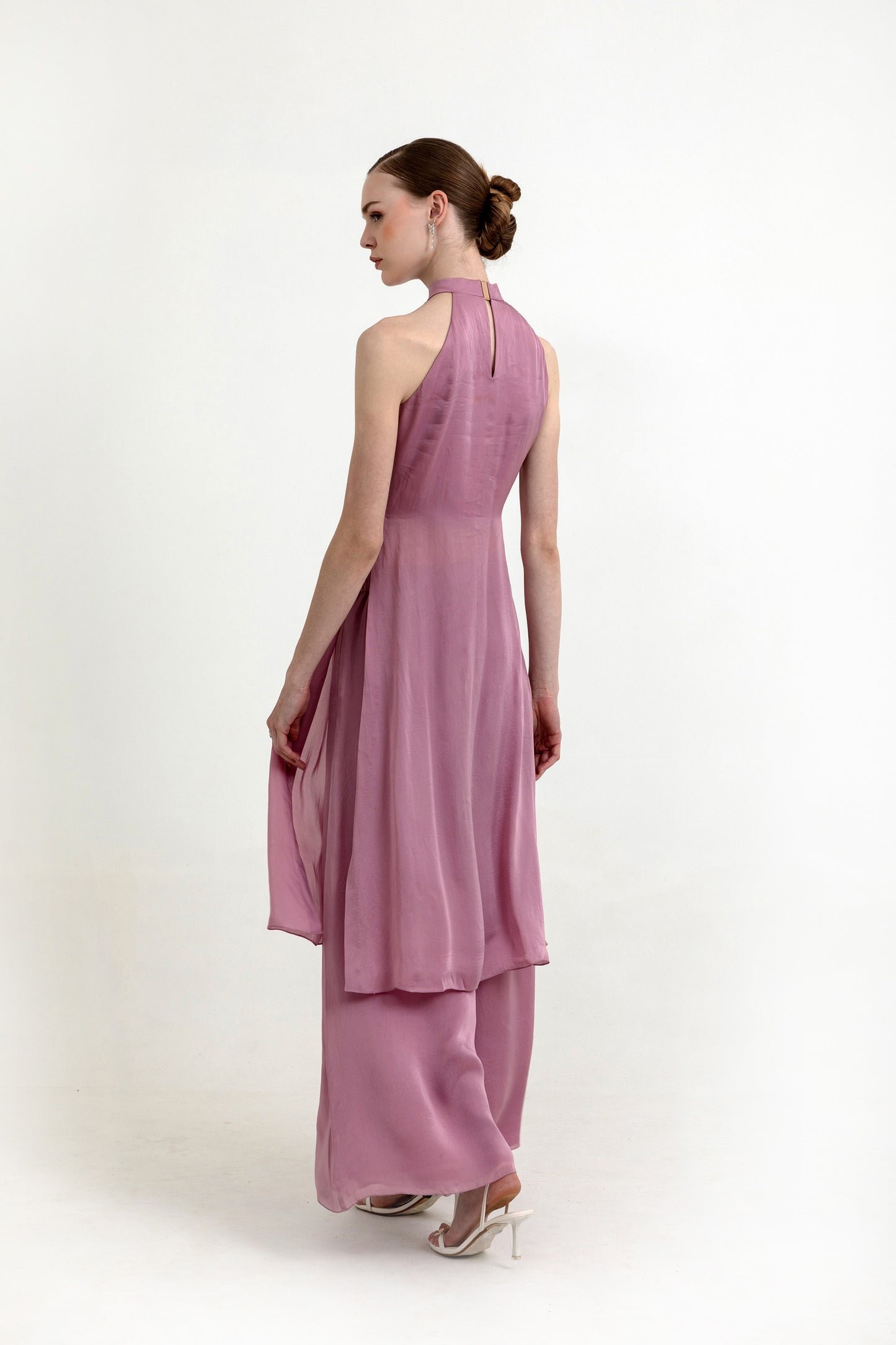 Evelyn Lilac Organza Designer Co-ord Set