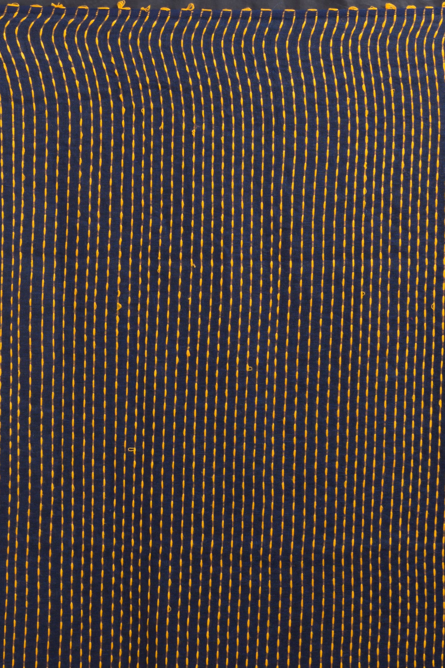 Blue Handwoven Linen Saree