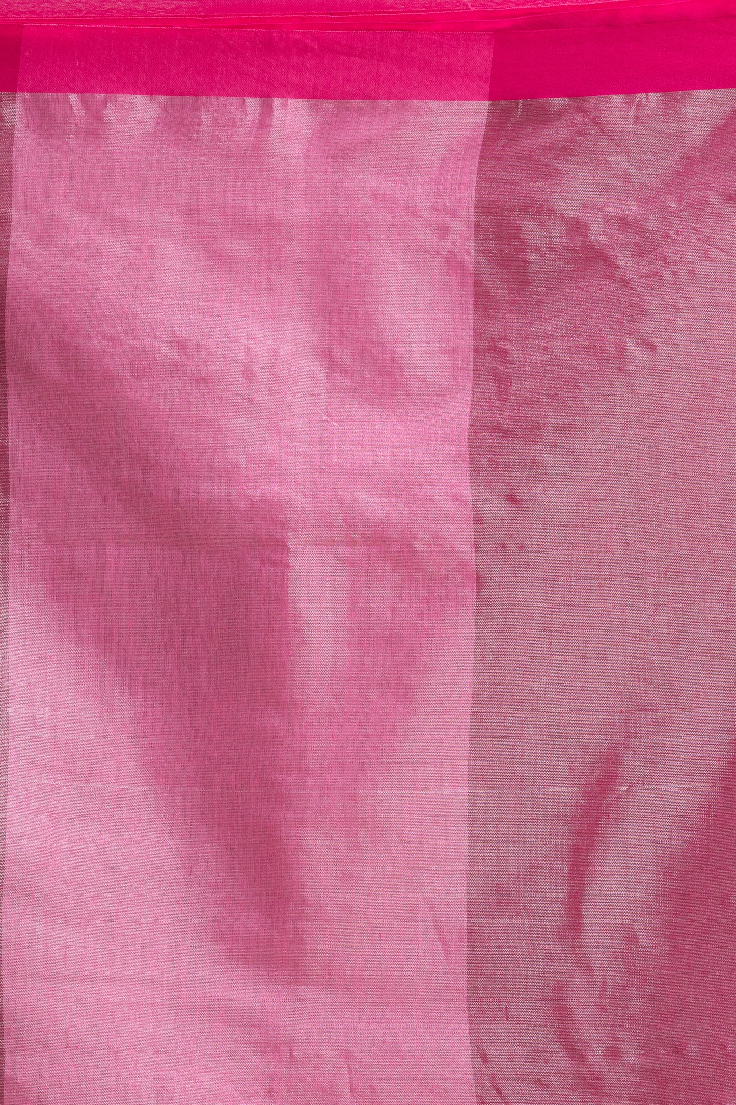 Pink Handloom Zari Cotton Tissue Saree