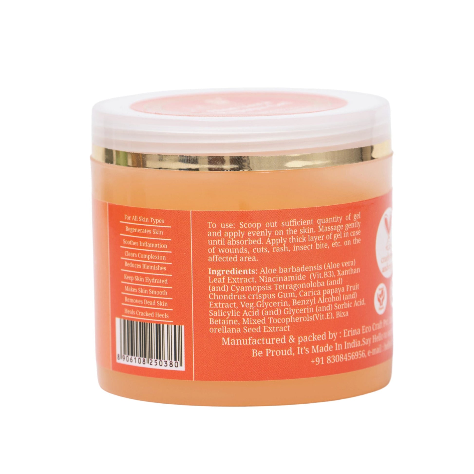 Aloe Vera Papaya Gel with Niacinamide, Rustic Art