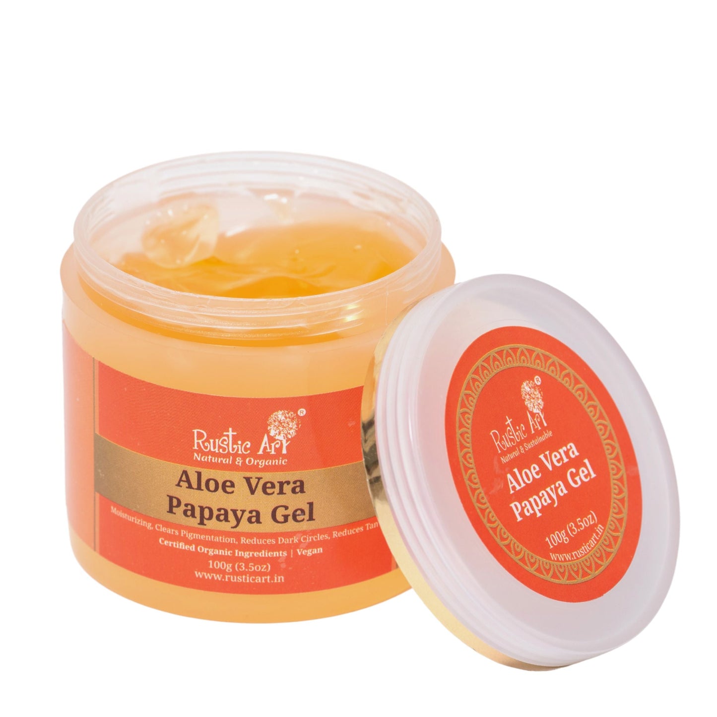 Aloe Vera Papaya Gel with Niacinamide, Rustic Art