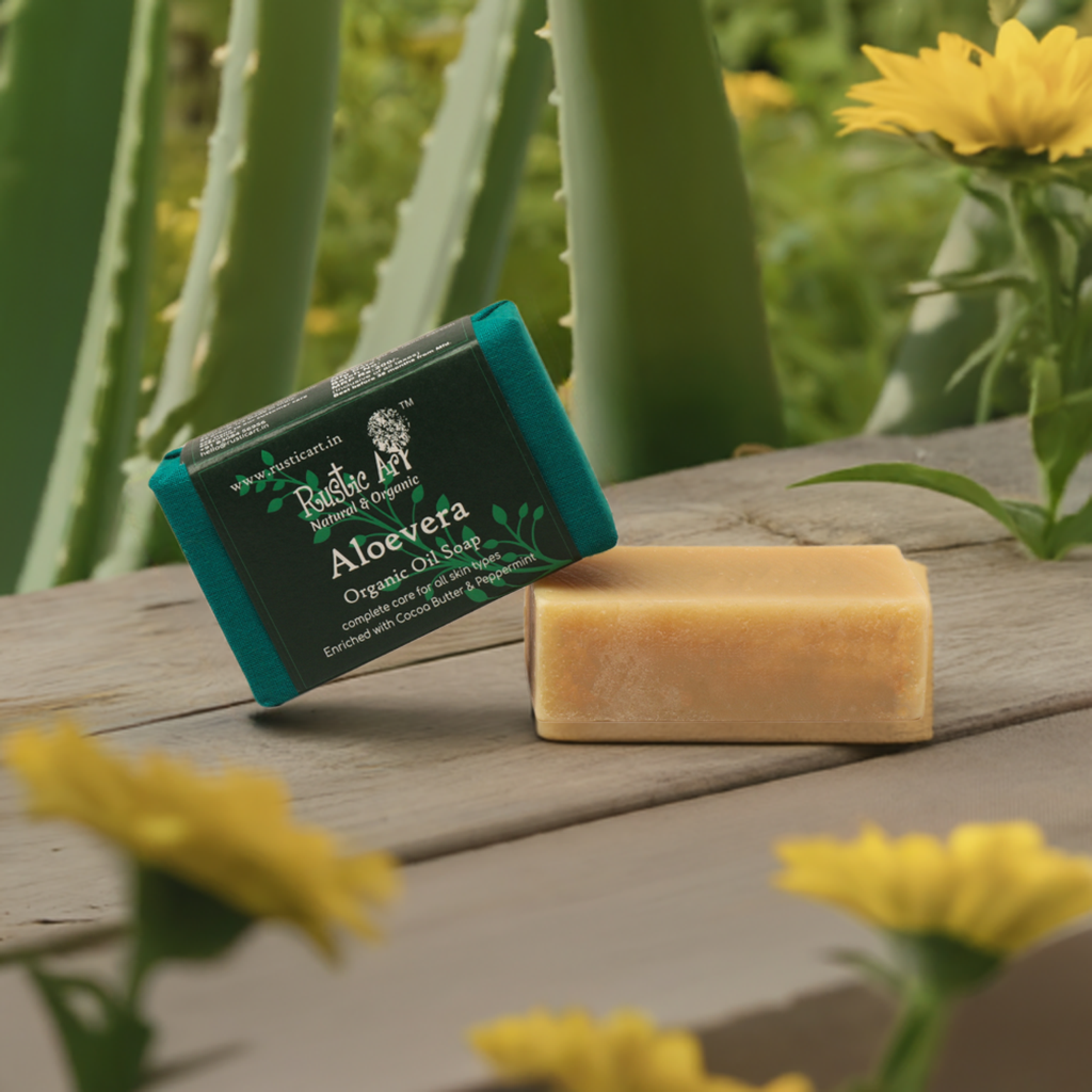 Aloevera Soap (100gm), Rustic Art