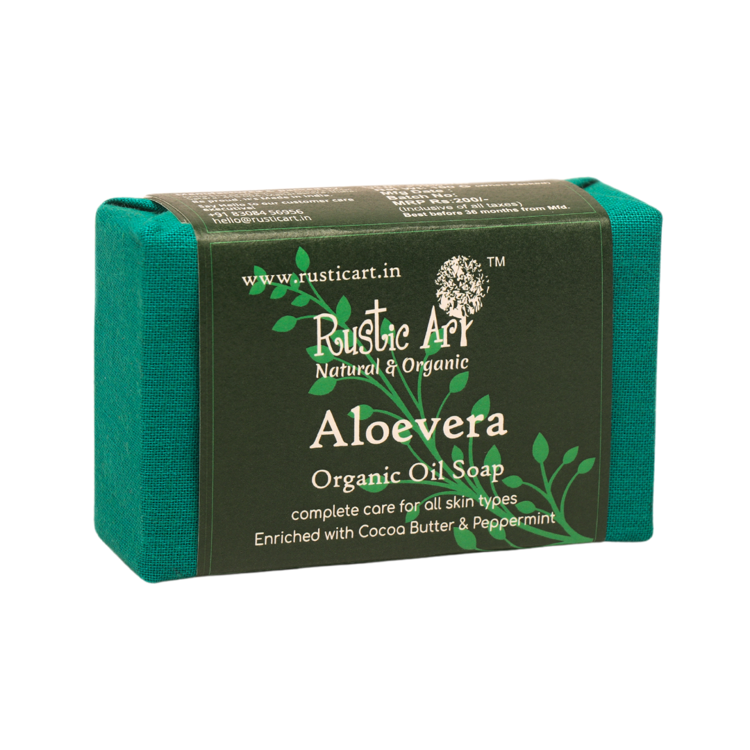 Aloevera Soap (100gm), Rustic Art