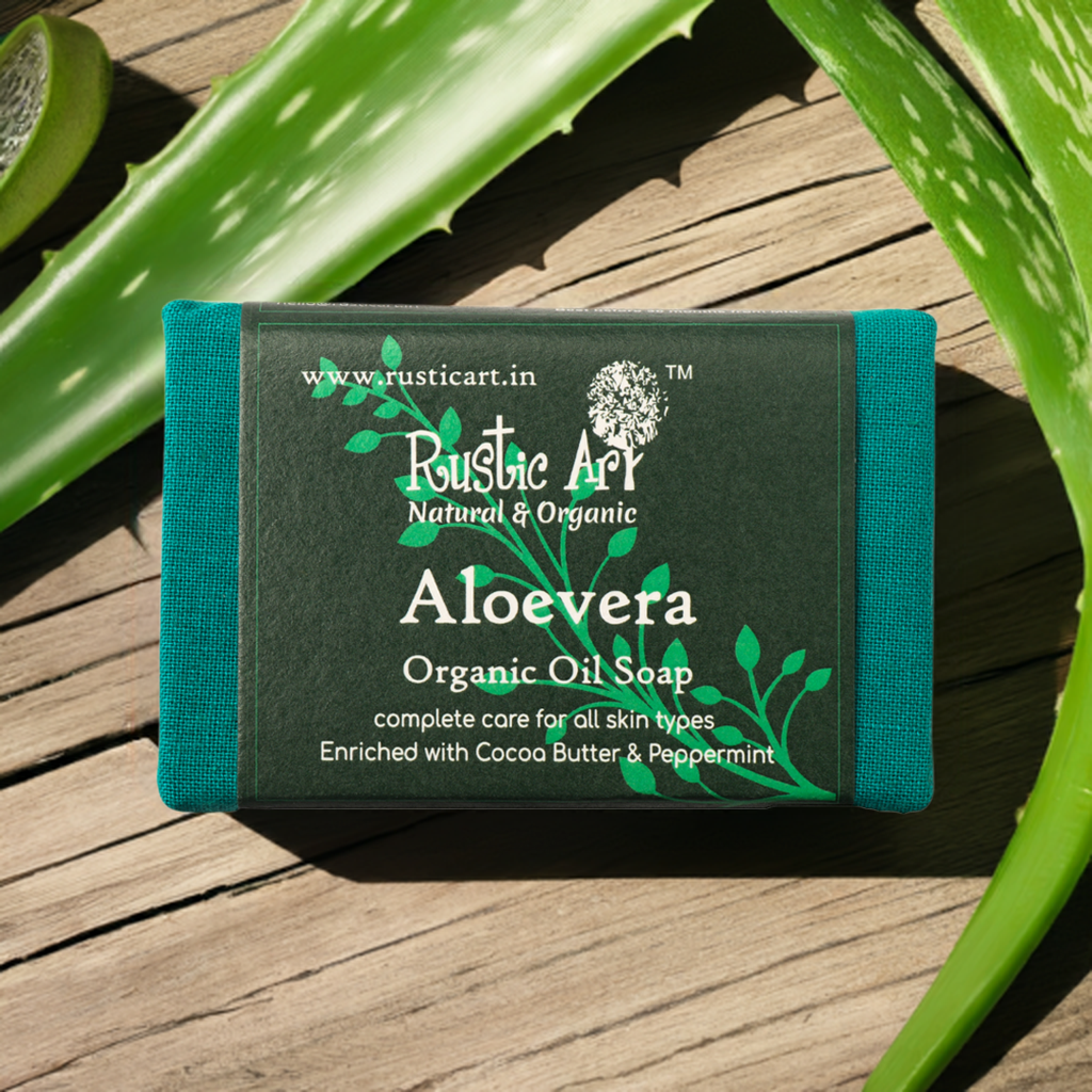Aloevera Soap (100gm), Rustic Art