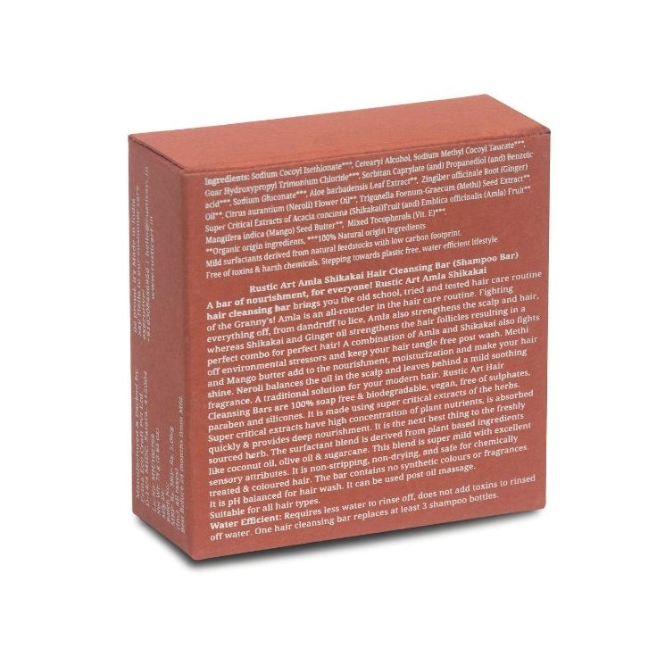Amla Shikakai Shampoo Bar | All Hair Types, Rustic Art