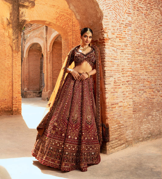 Contemporary Rajasthani-Inspired Bridal Lehenga for Wedding