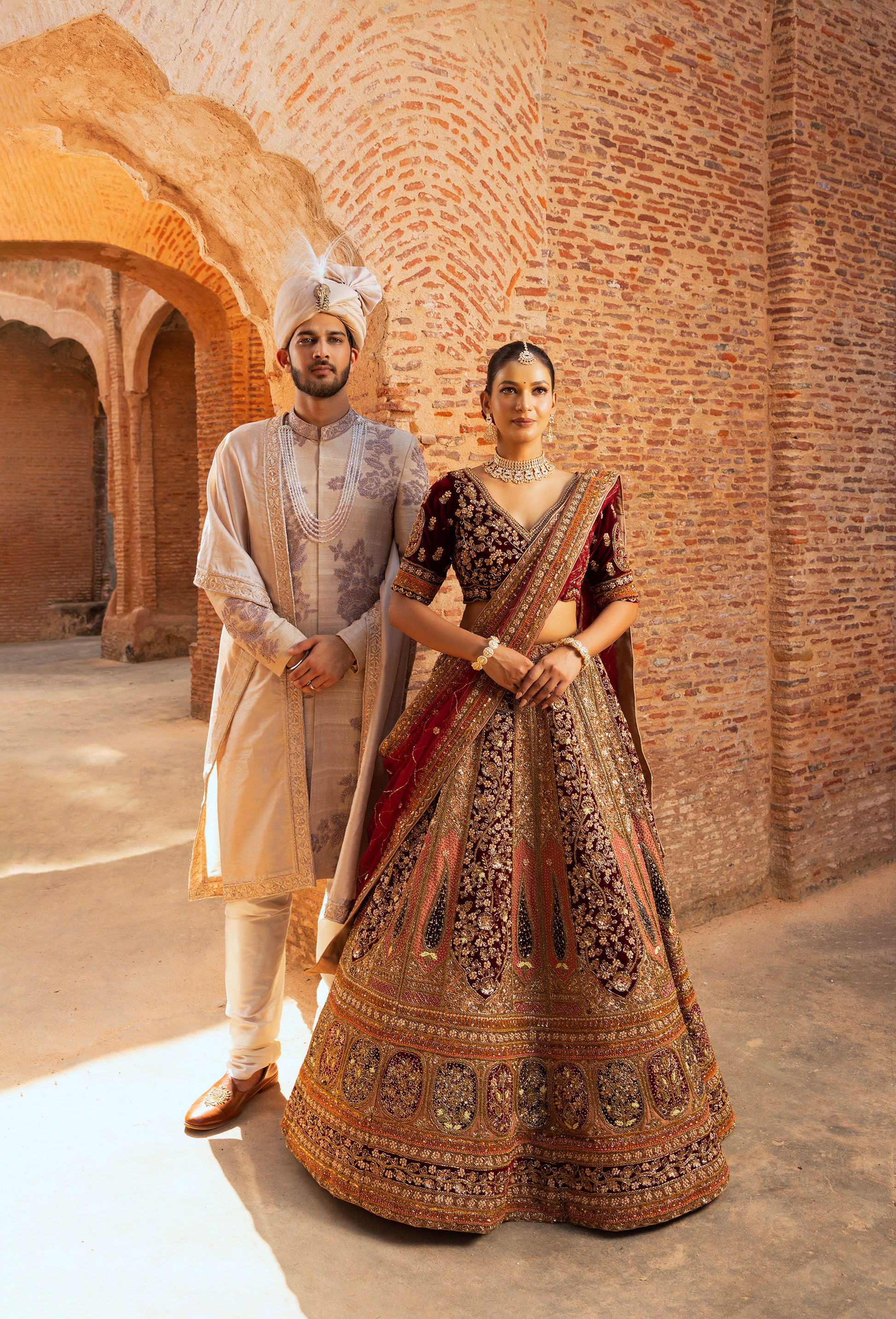 Maroon Velvet Bridal Lehenga Pinterest Dark Maroon Sequins Work