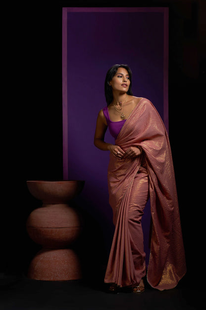 Coral Zari Pure Cotton Saree