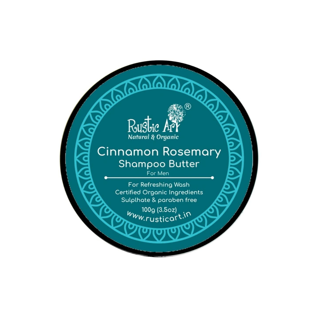 Cinnamon Rosemary Shampoo Butter (100 gm) | Organic, Vegan