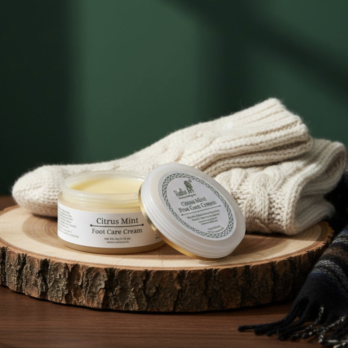Citrus Mint Foot Care Cream (50gm), Rustic Art