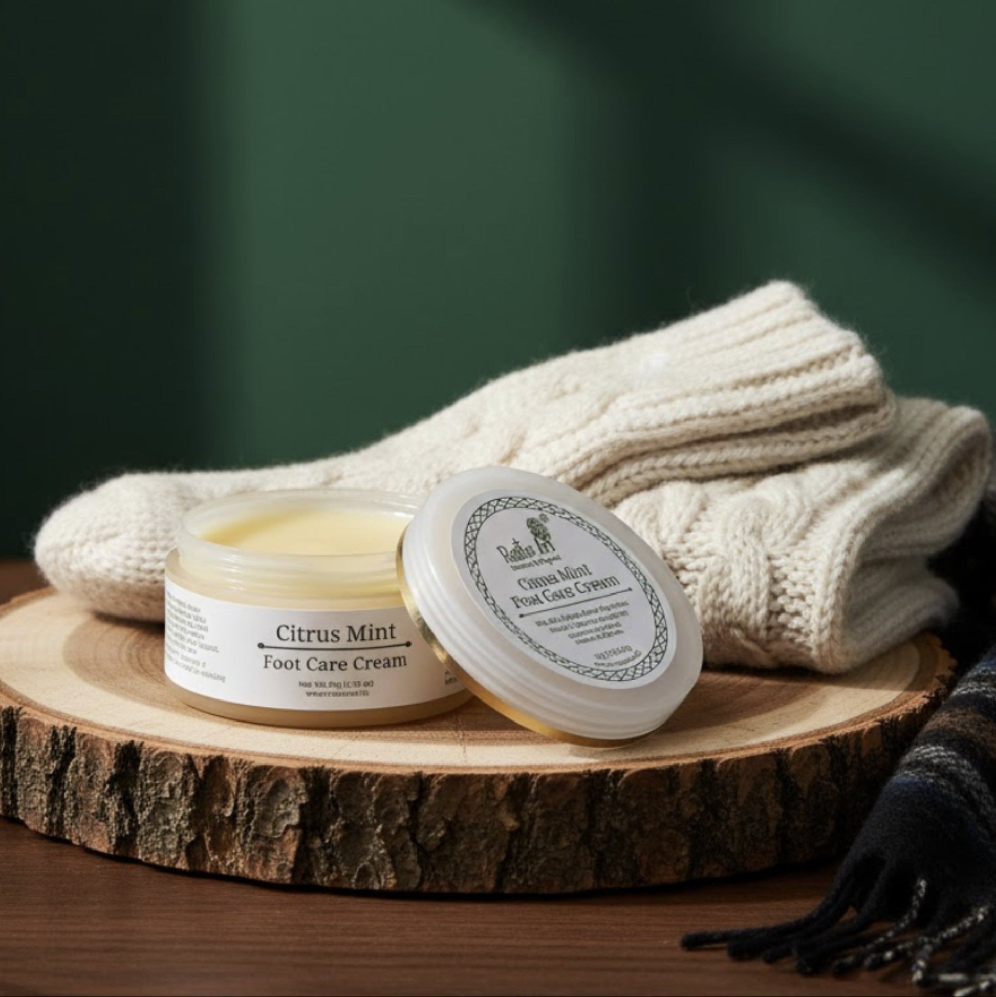Citrus Mint Foot Care Cream (50gm), Rustic Art