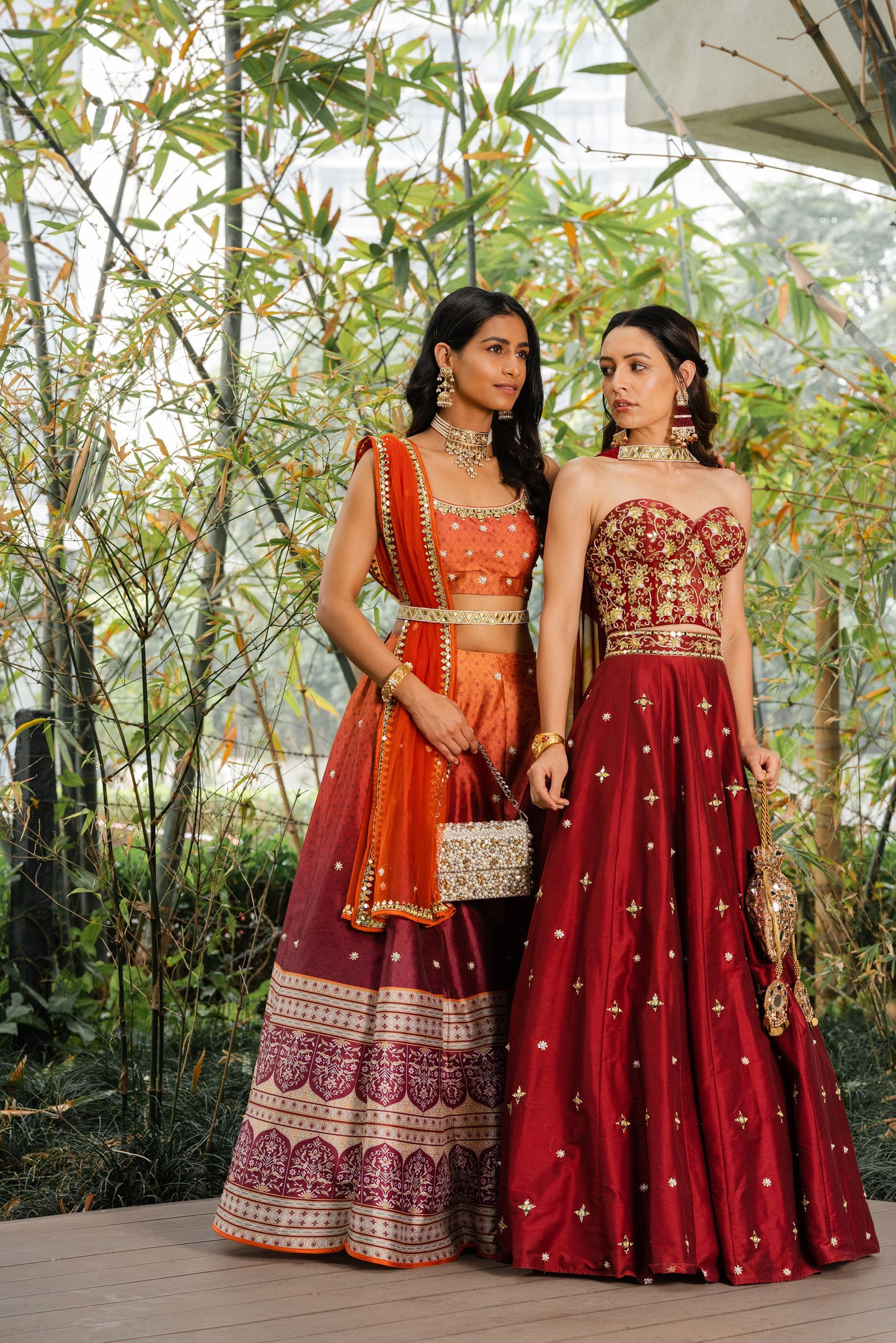Maroon Aarzoo lehenga set