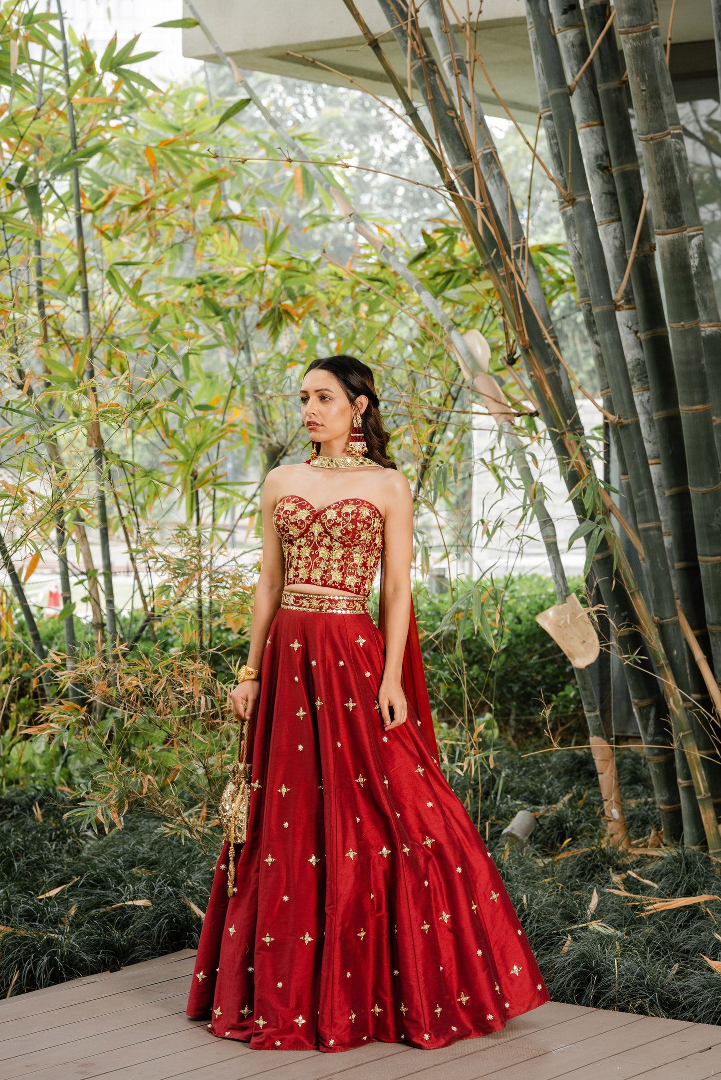 Maroon Aarzoo lehenga set
