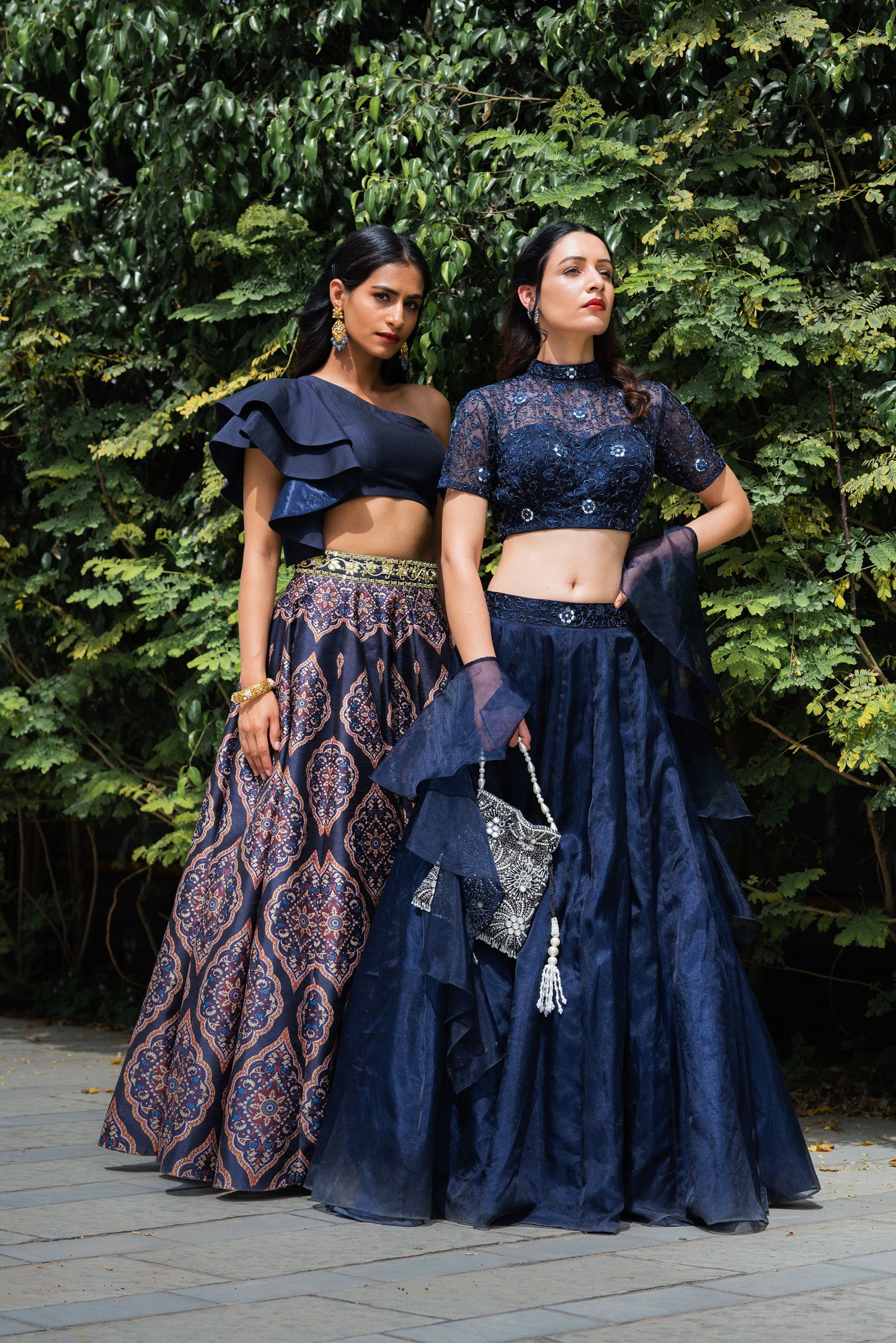 Blue Maheem lehenga set