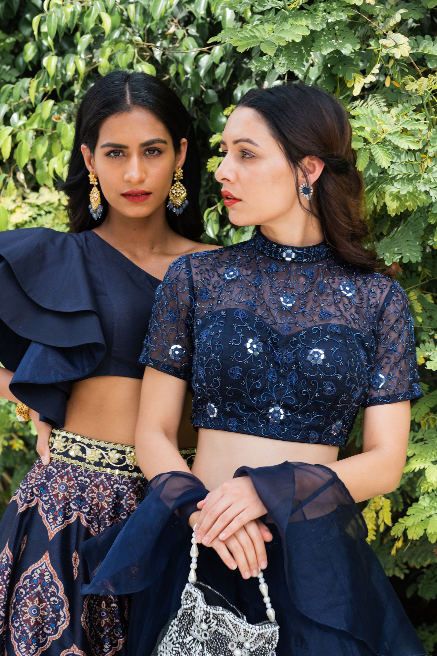 Blue Maheem lehenga set