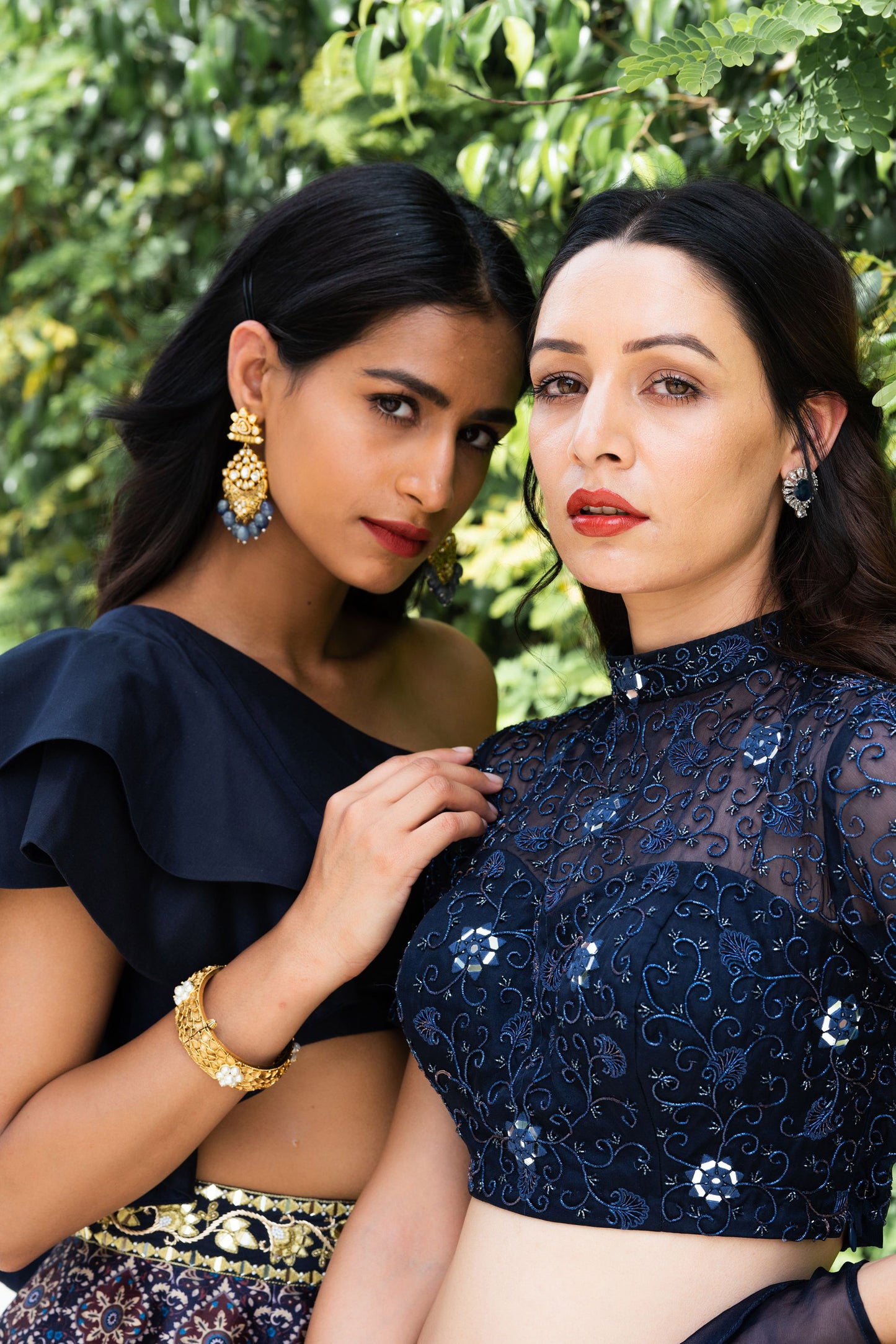 Blue Maheem lehenga set