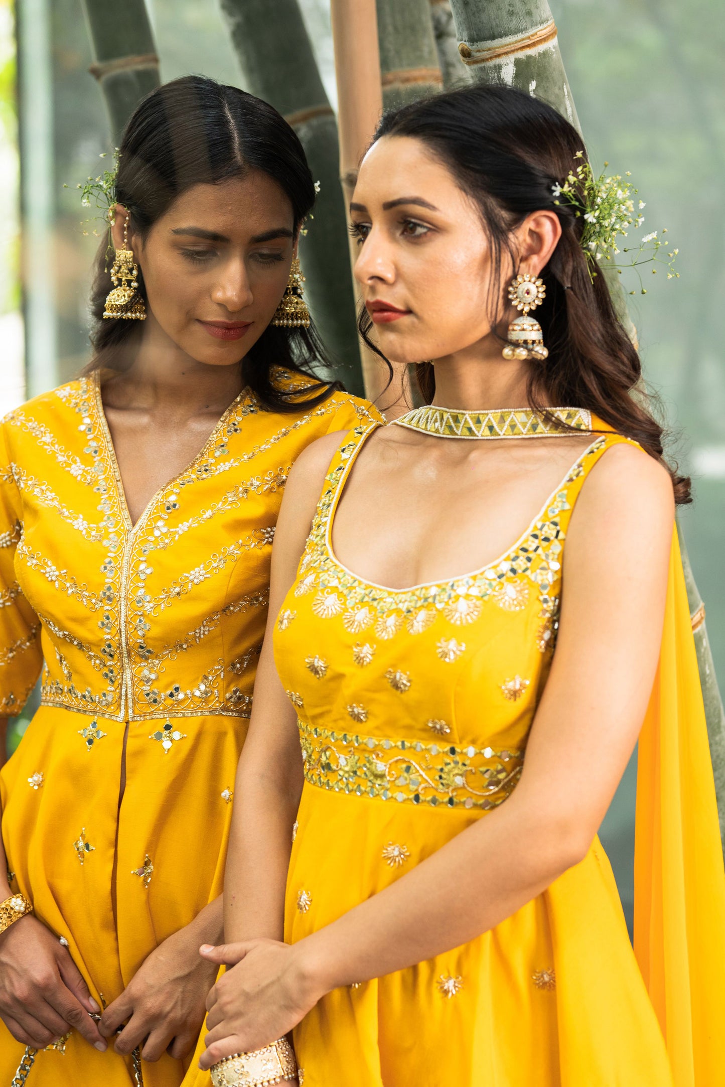 Yellow Aabira sharara set