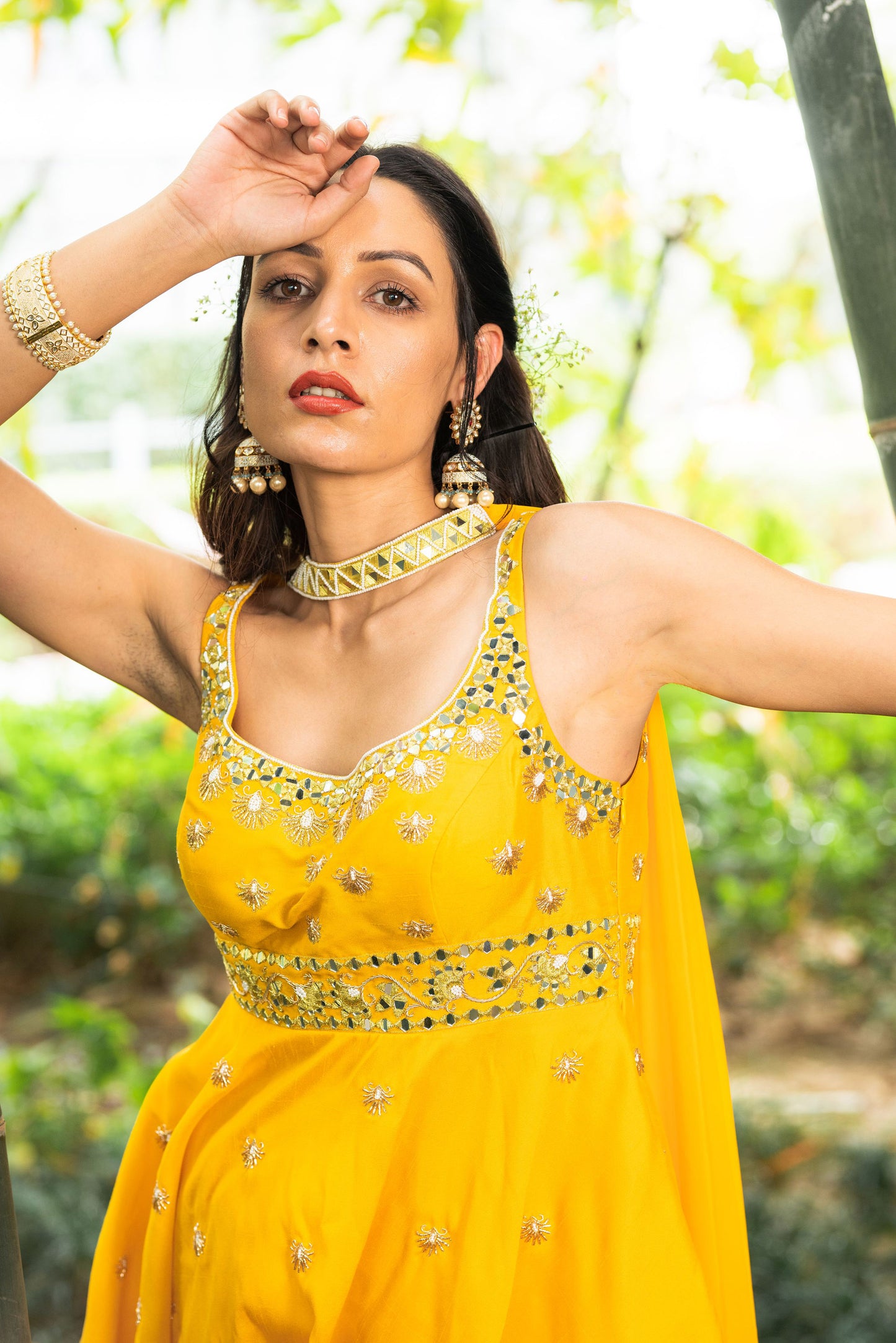 Yellow Aabira sharara set