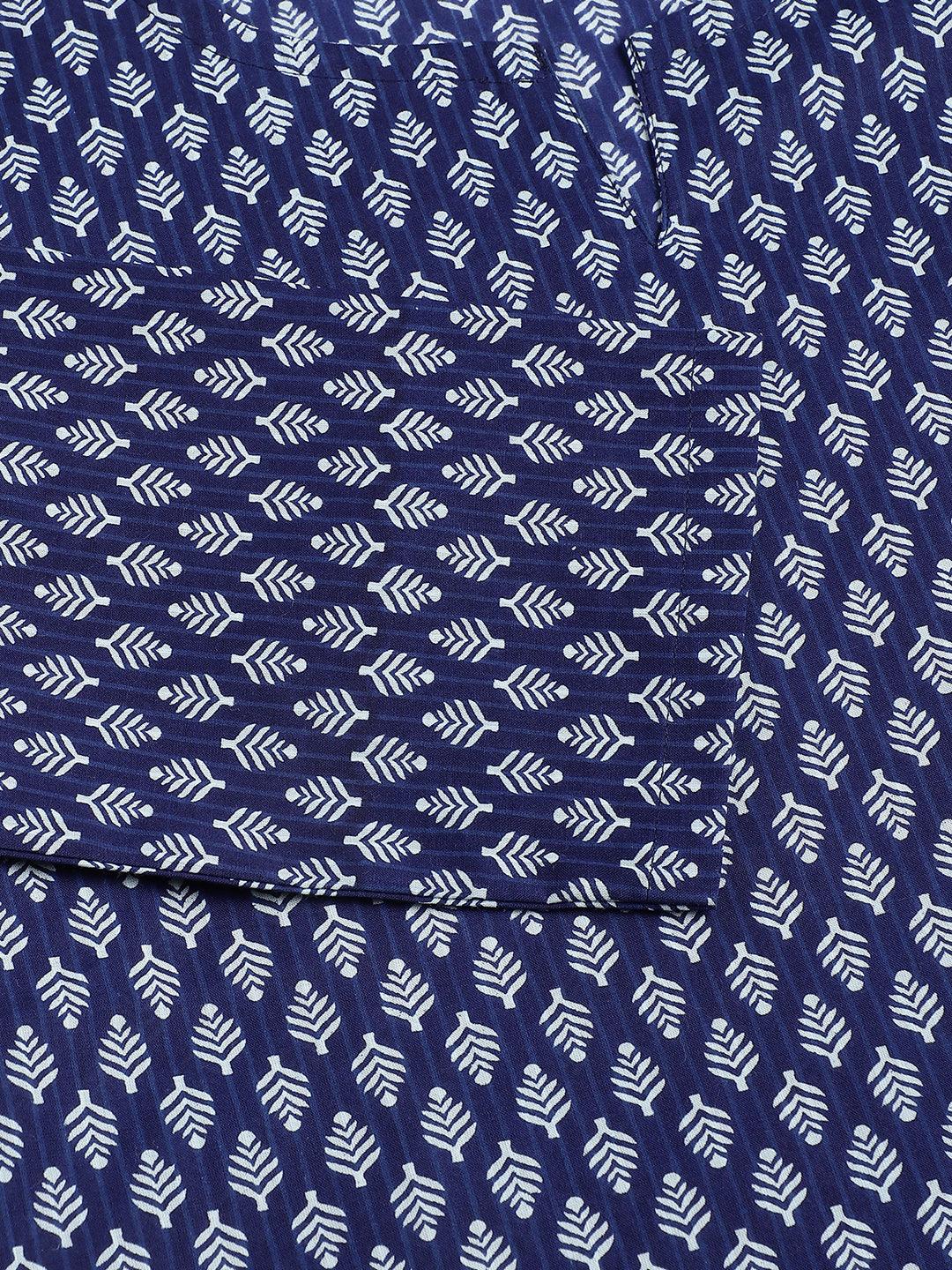  Blue Printed Loungewear/Nightwear 