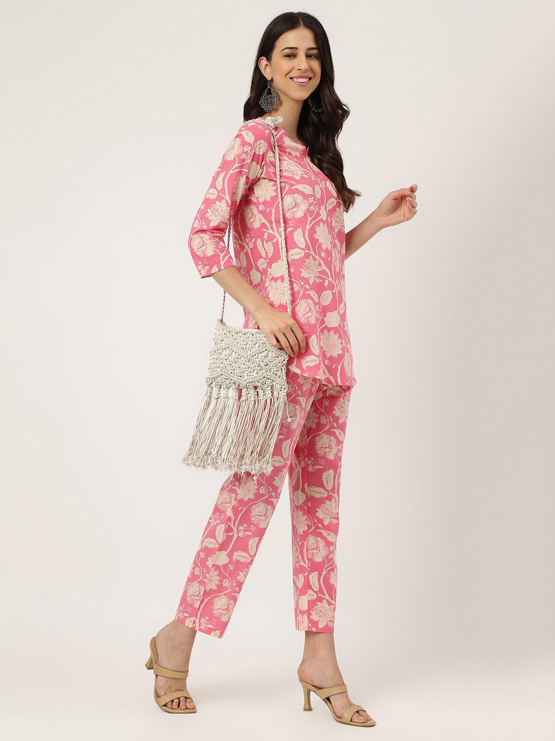   Pink Printed Loungewear/Nightwear  