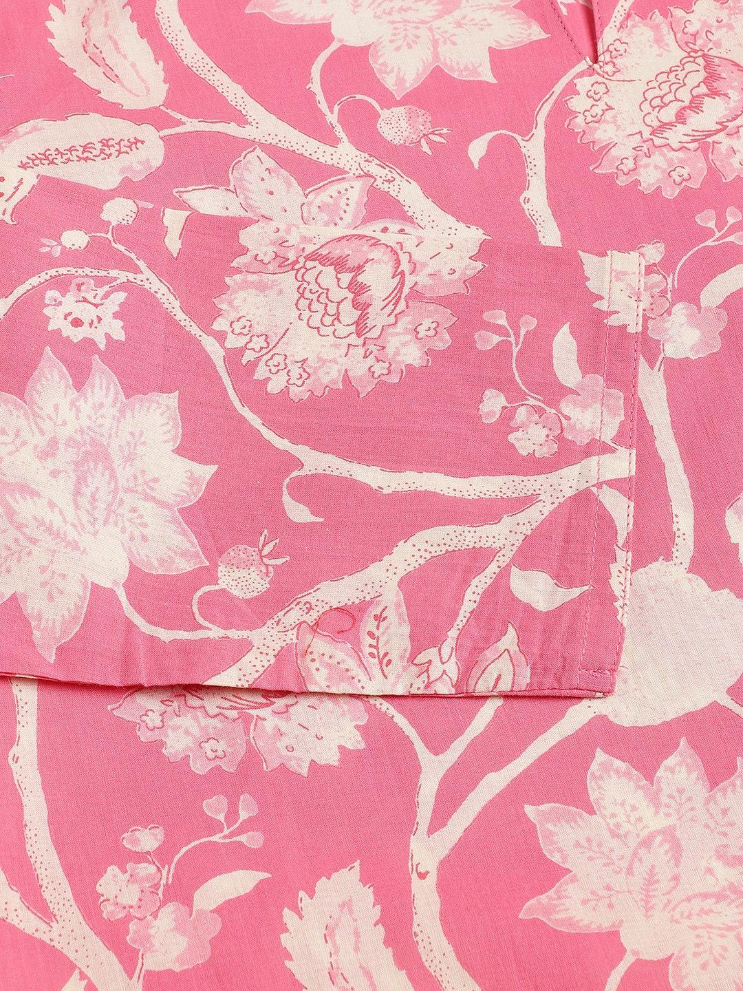   Pink Printed Loungewear/Nightwear  