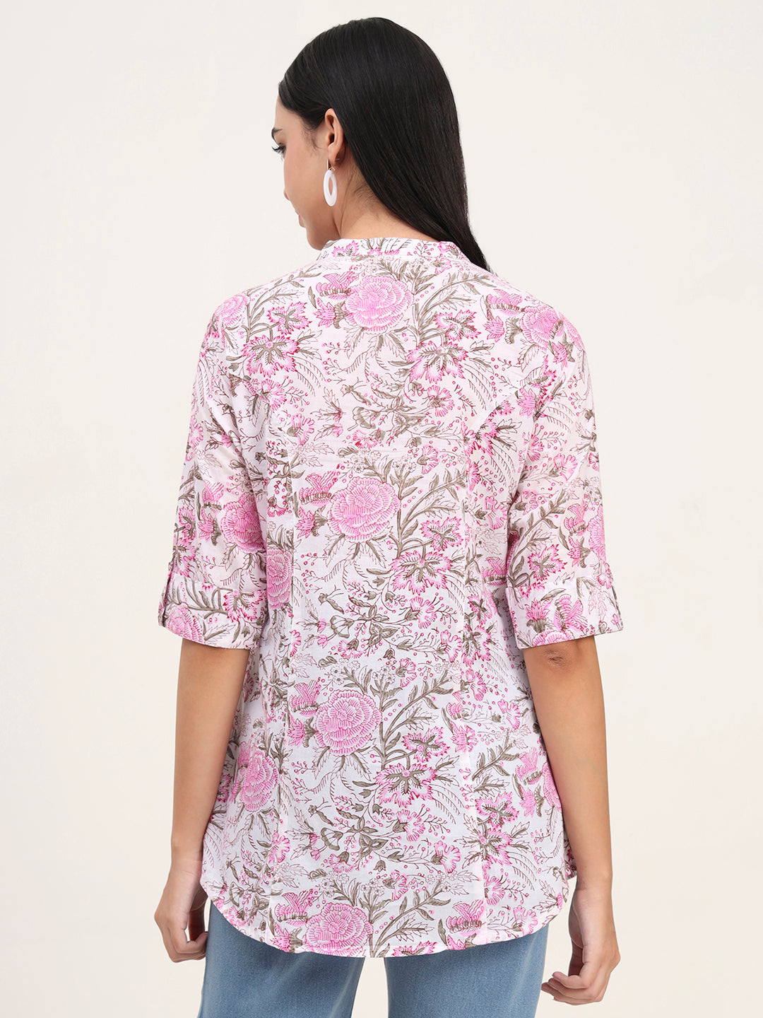 White Cotton A-Line top