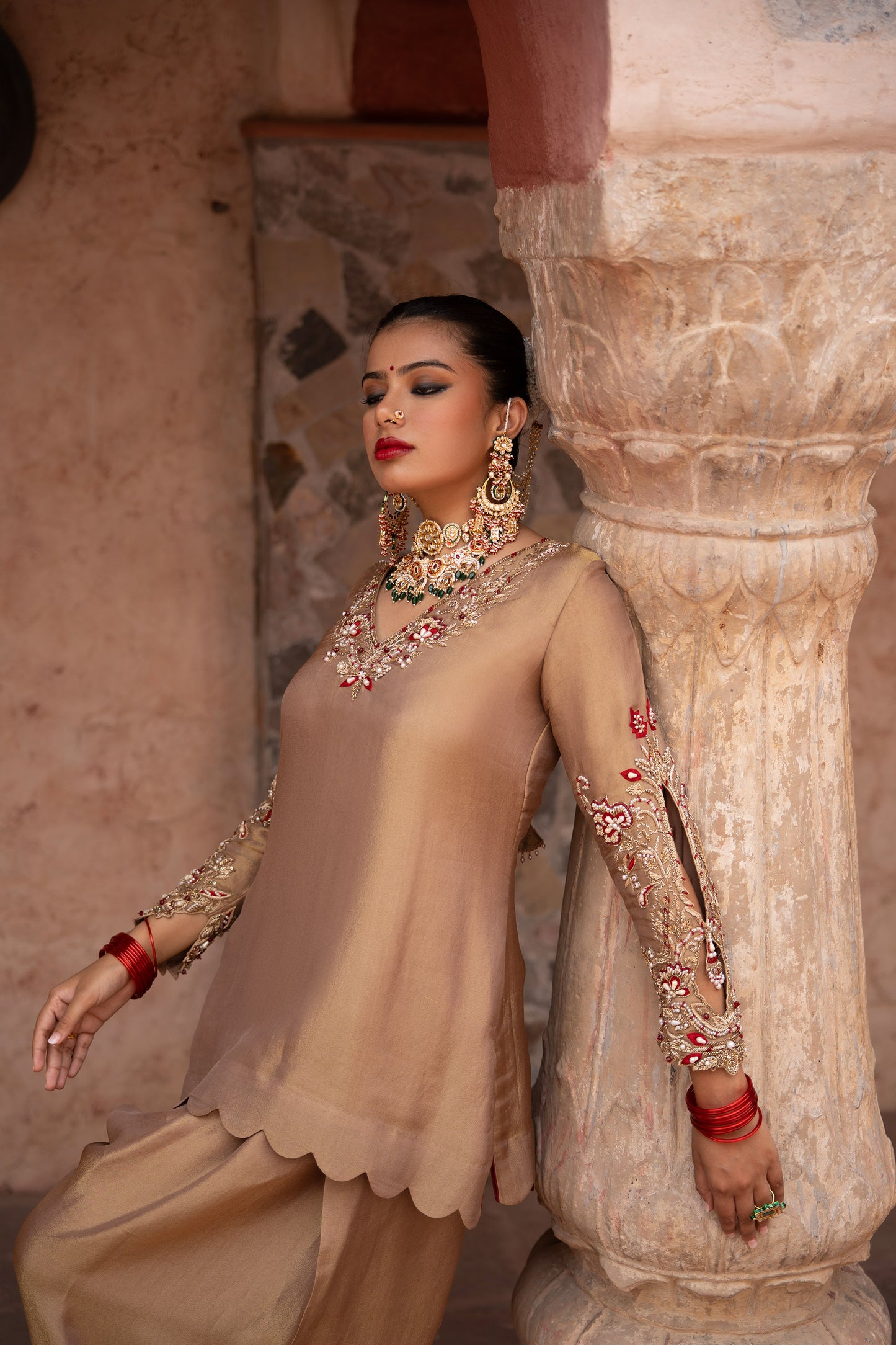 Zehra Hand-Embroidered Farshi Salwar Set