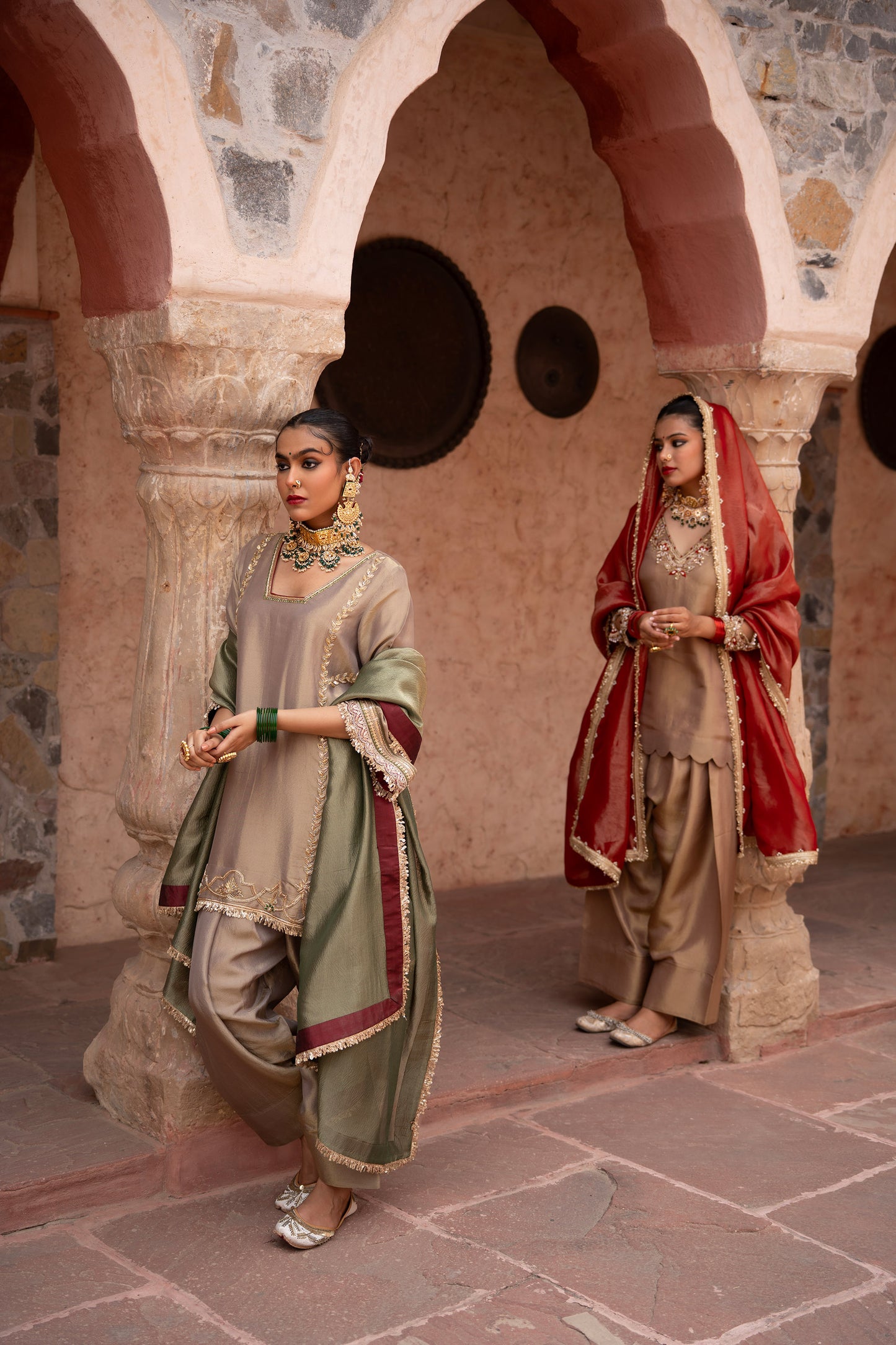 Noor Kaftan Hand-Embroidered Salwar Set