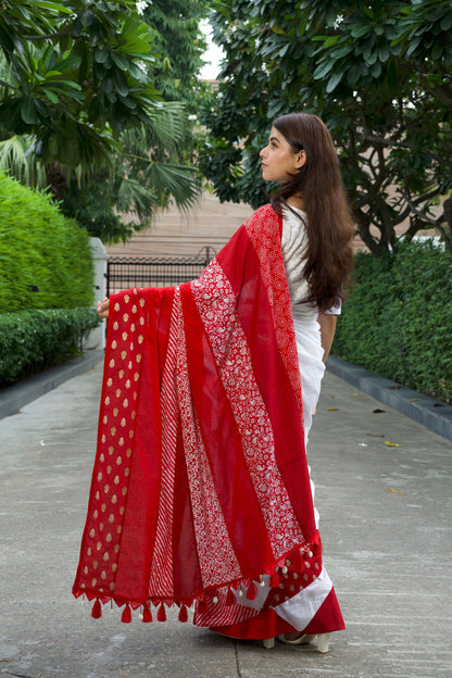 अतरंगी Red EleganceSaree