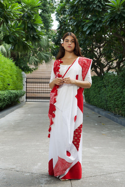 अतरंगी Red EleganceSaree