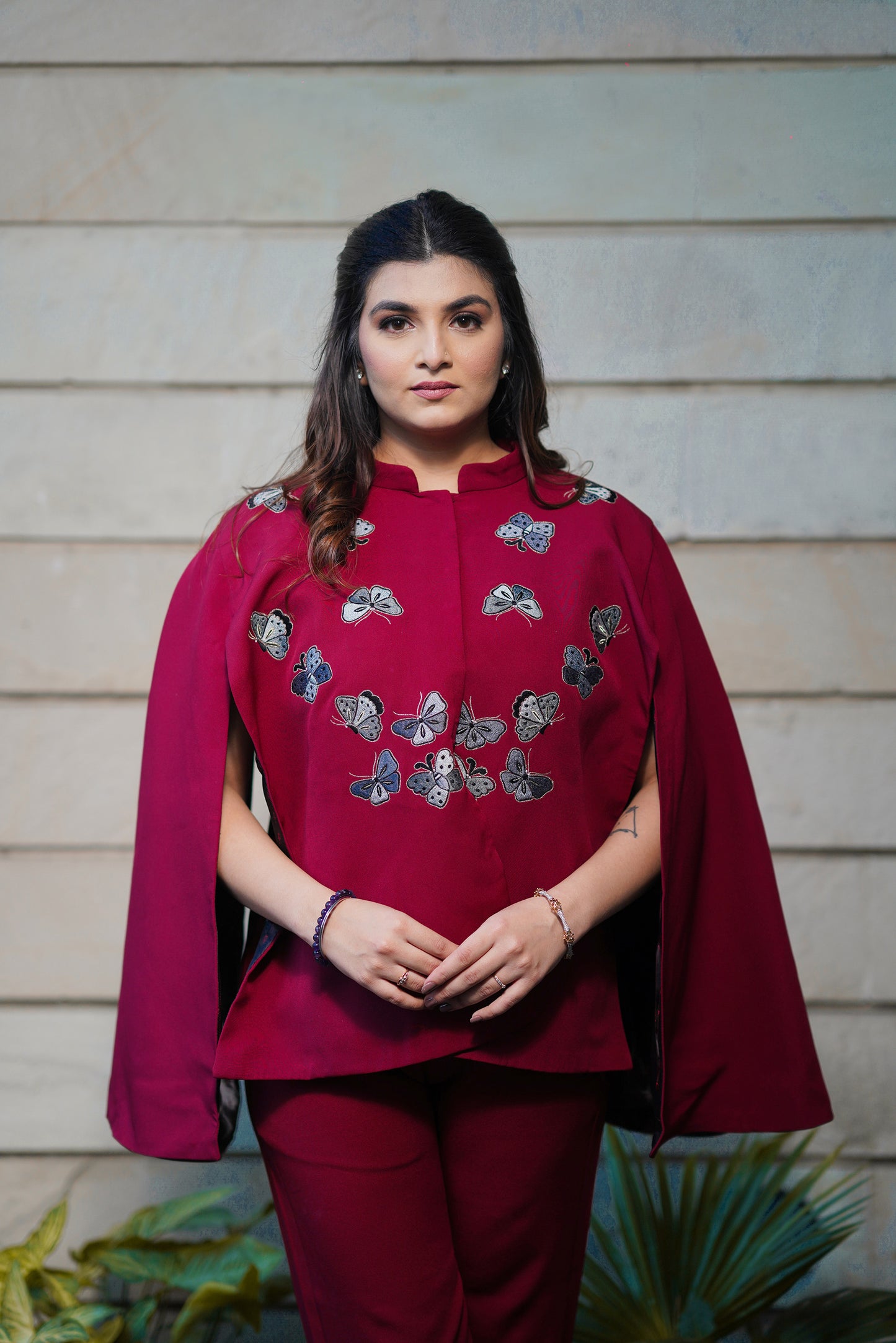 Burgundy Butterfly Serenade Set