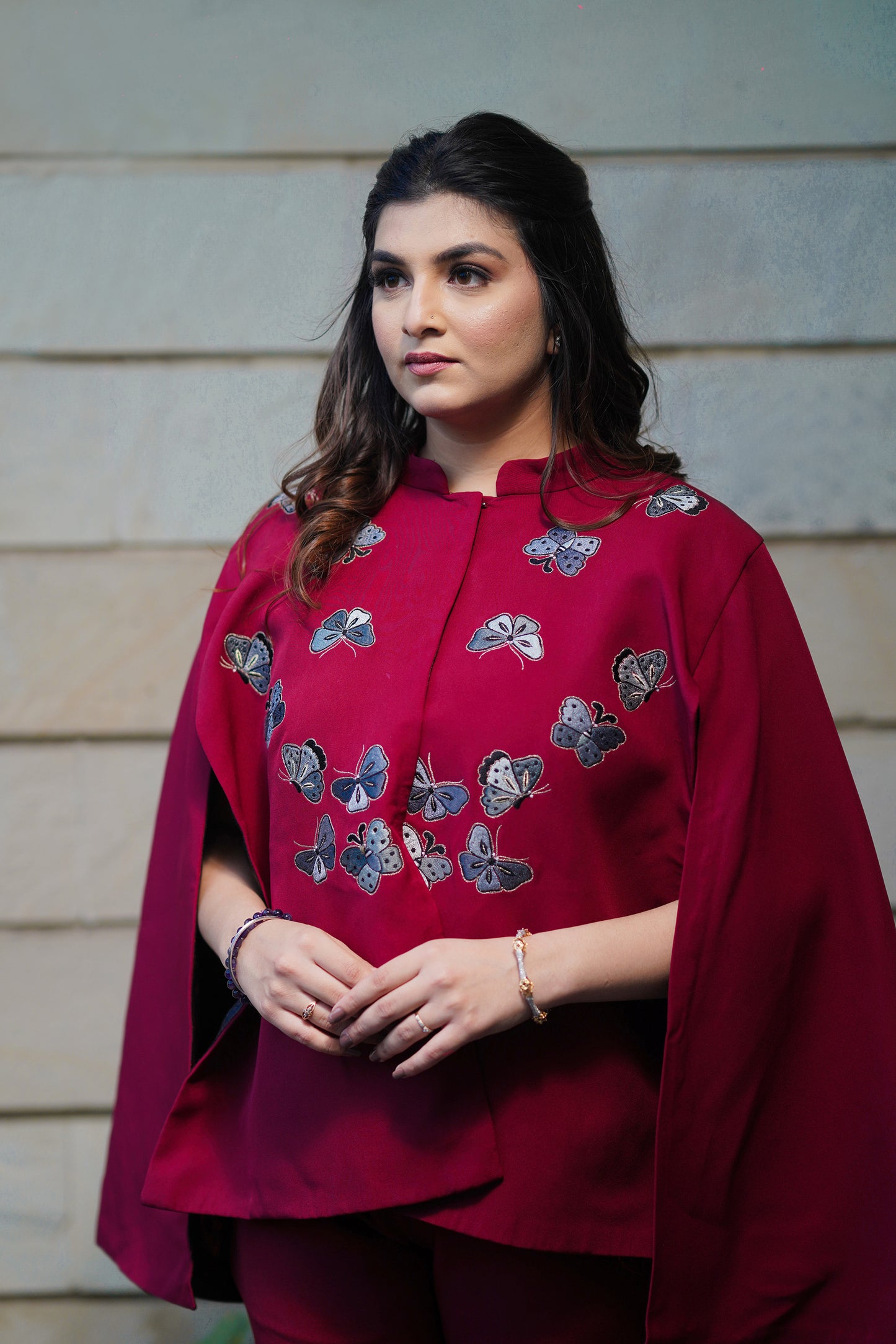 Burgundy Butterfly Serenade Set