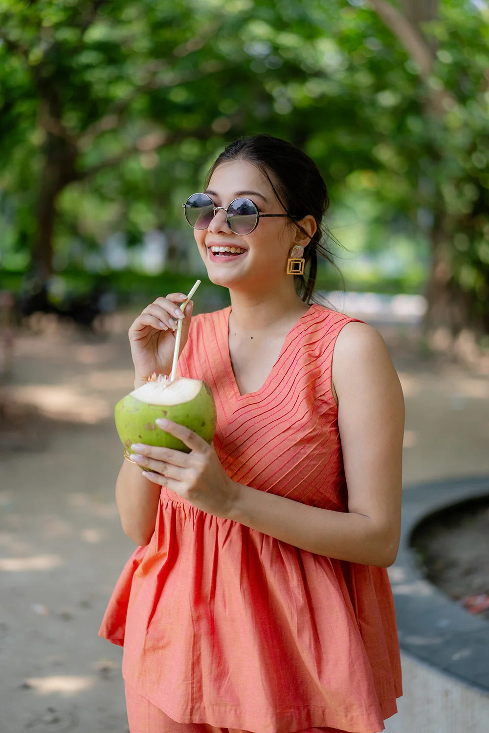 Gajri Malai Cotton Co-ord Set