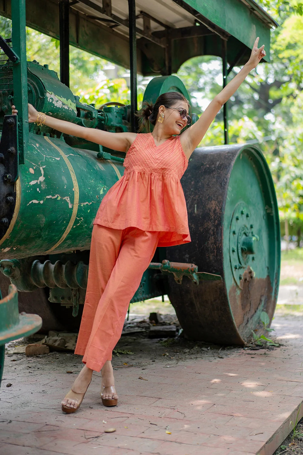 Gajri Malai Cotton Co-ord Set